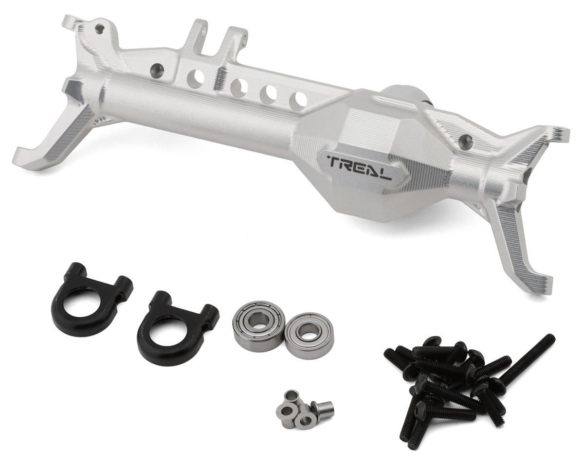 Treal Hobby Vanquish VRD/VS4-10 7075 Aluminum Front Portal Axle Housing (Silver)