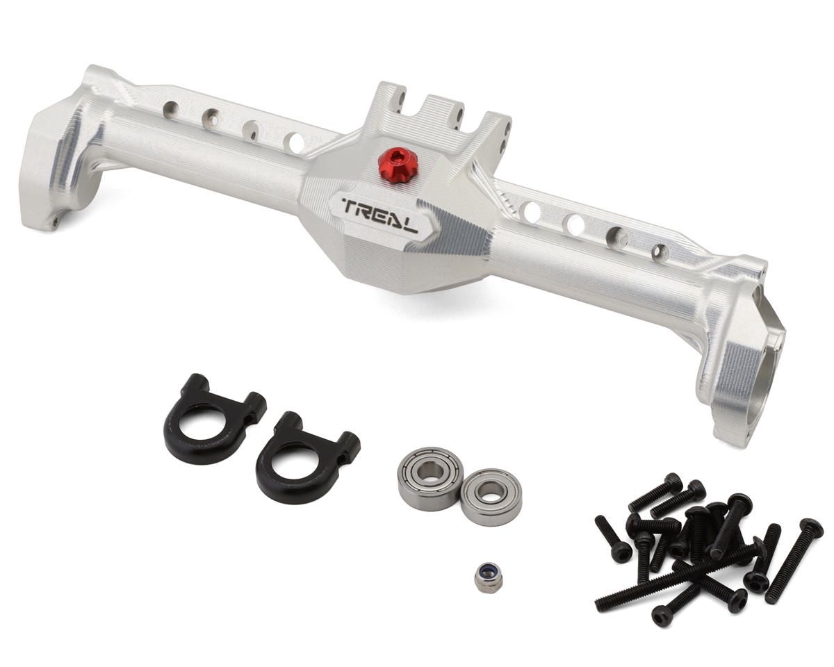 Treal Hobby Vanquish VRD/VS4-10 7075 Aluminum Rear Portal Axle Housing (Silver)
