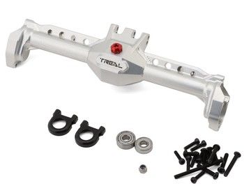 Treal Hobby Vanquish VRD/VS4-10 7075 Aluminum Rear Portal Axle Housing (Silver), Variant: TLHVPVRD-21