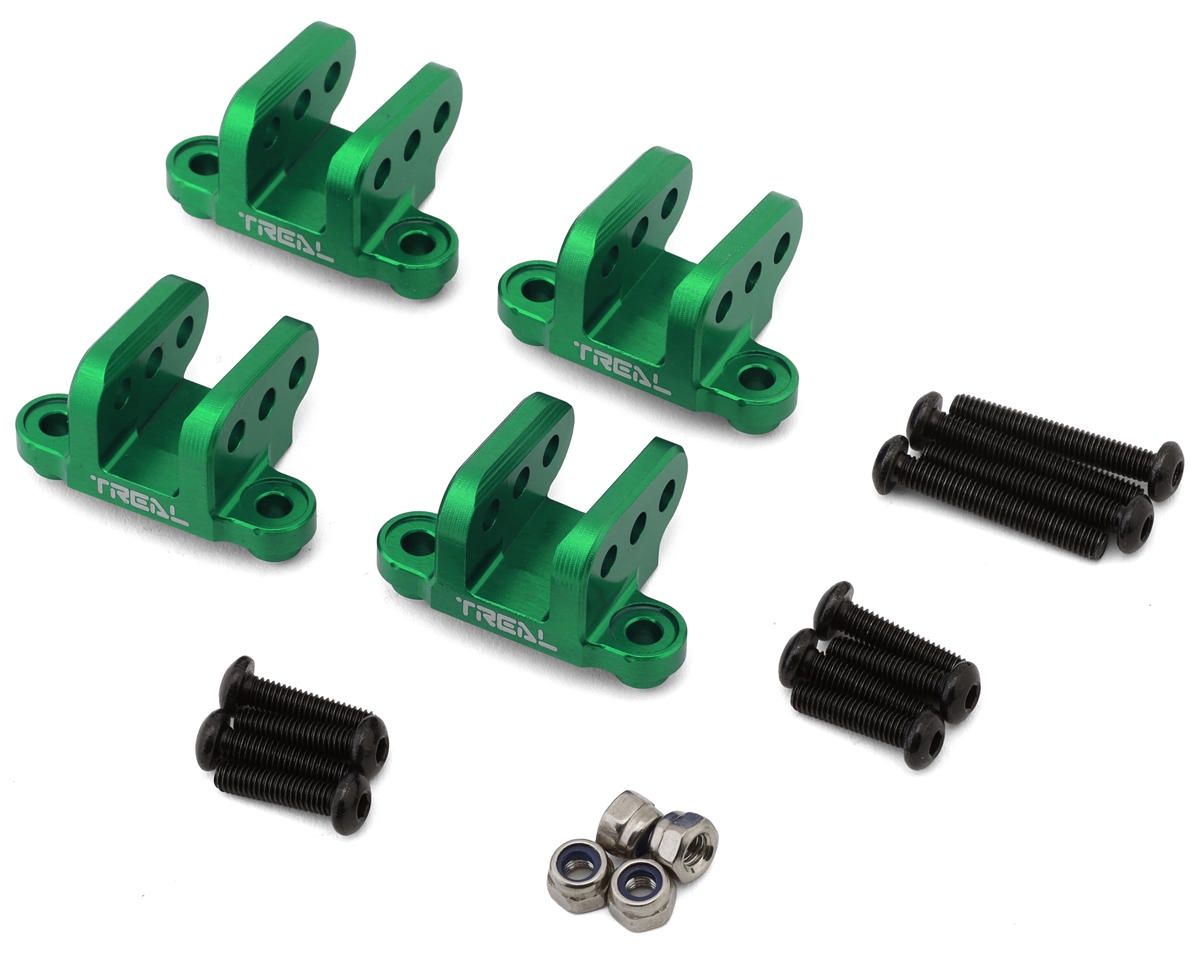 Treal Hobby Losi LMT 1.0 7075 Aluminum Lower Shock Mounts (Green) (4)