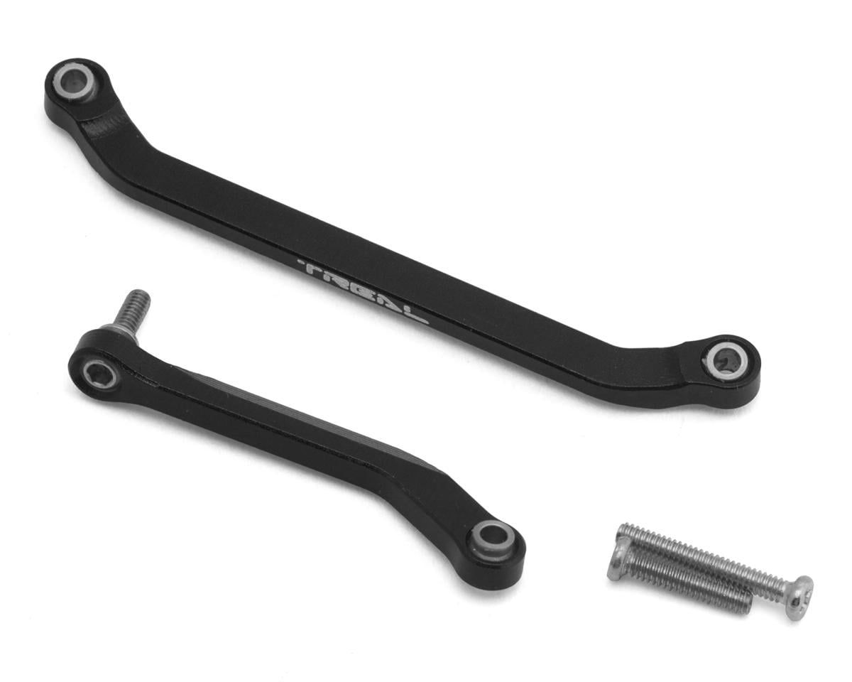 Treal Hobby Axial SCX30 7075 Aluminum Steering Links Set (Black)