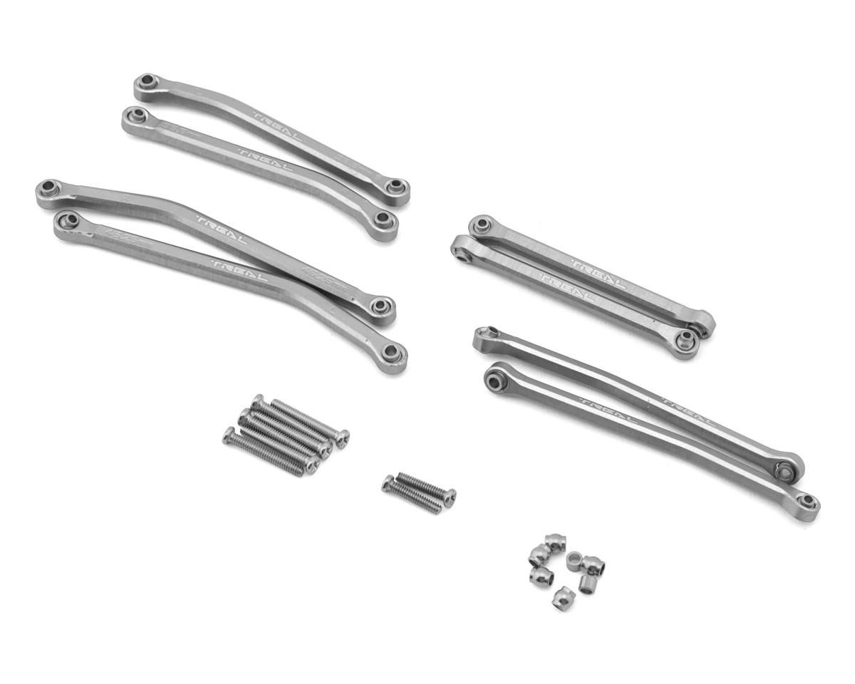 Treal Hobby Axial SCX30 Aluminum High Clearance Suspension Links Set (Silver)