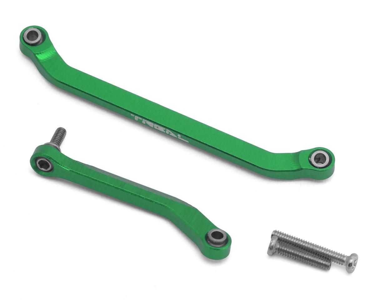 Treal Hobby Axial SCX30 7075 Aluminum Steering Links Set (Green)