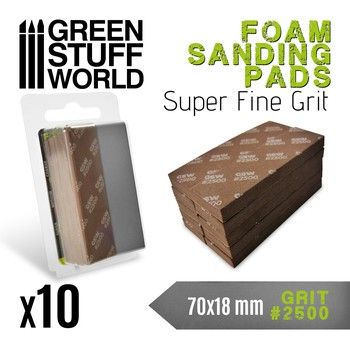 Green Stuff World Foam Sanding Pads 2500 grit, Variant: GSW10775