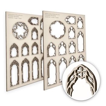 Green Stuff World Demonic Miniature Windows - Small, Variant: GSW13264