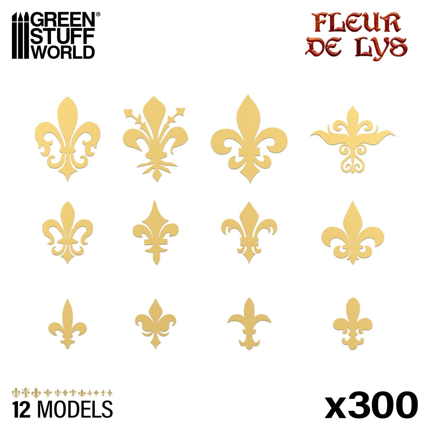 Green Stuff World Fleur de Lys Symbols