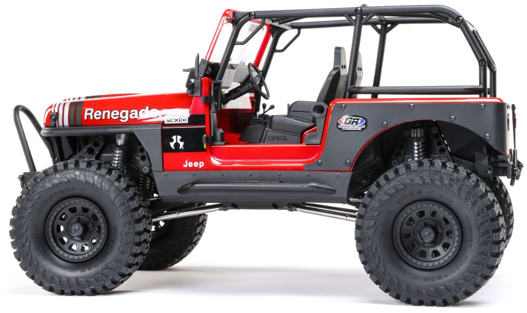 Axial 1/10 SCX10 III Jeep CJ-7 4X4 RTR Brushed Rock Crawler, Red, Variant: AXI03008V2T1