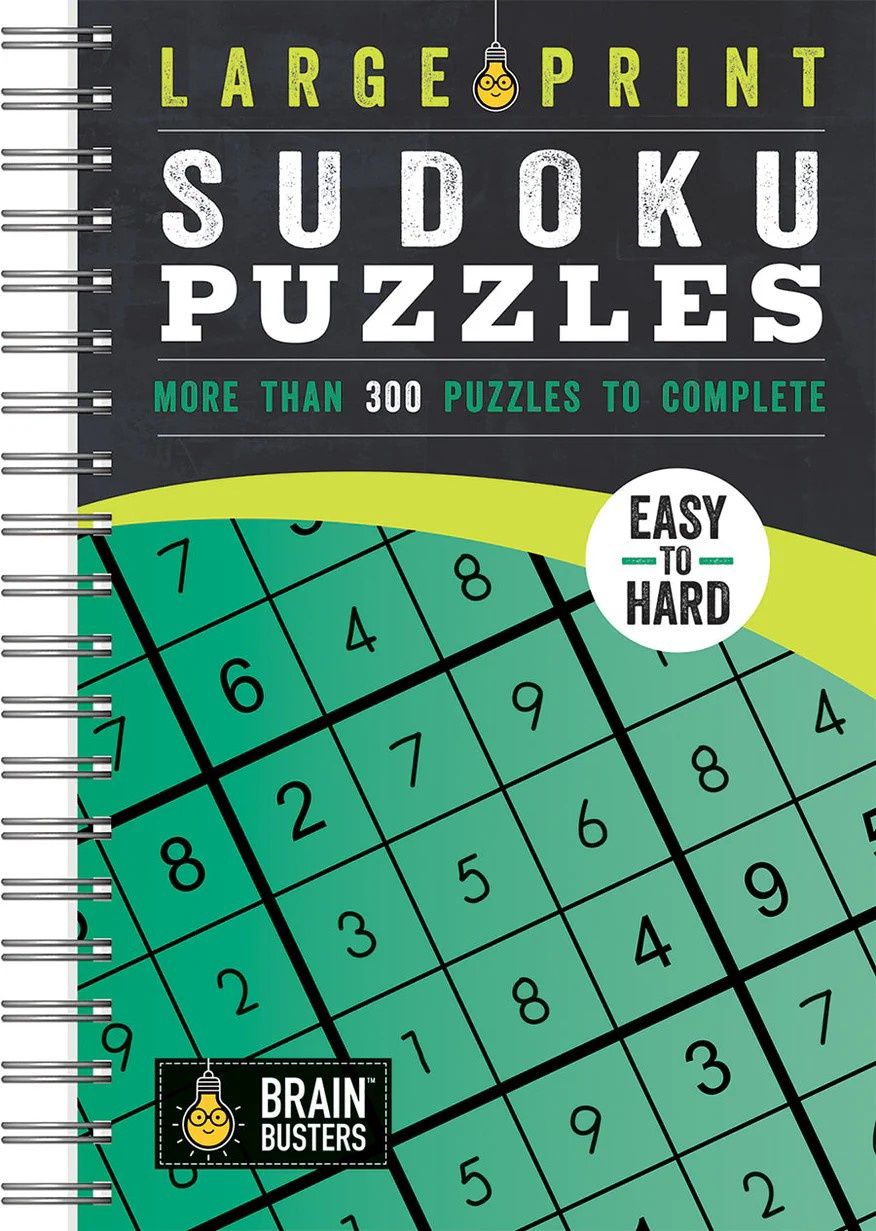 Cottage Door Press Large Print Sudoku Puzzles Green/WO240, Variant: WO240