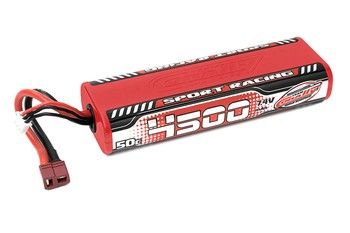 Corally 4500mAh 7.4v 2S 30C Rounded Hardcase Sport Racing LiPo, Variant: COR49440