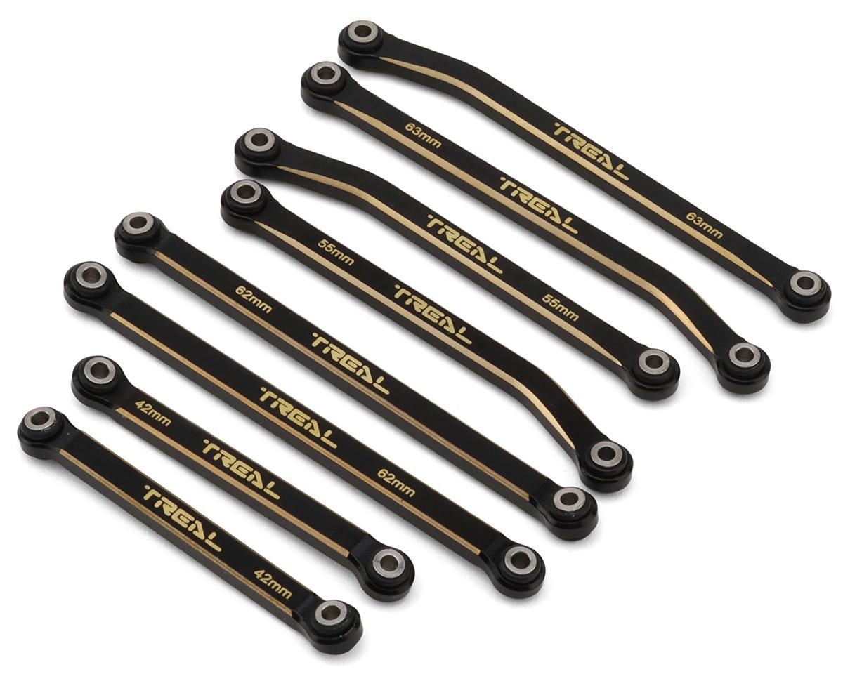 Treal Hobby Redcat Ascent-18 Brass High Clearance Suspension Links Set (Black)