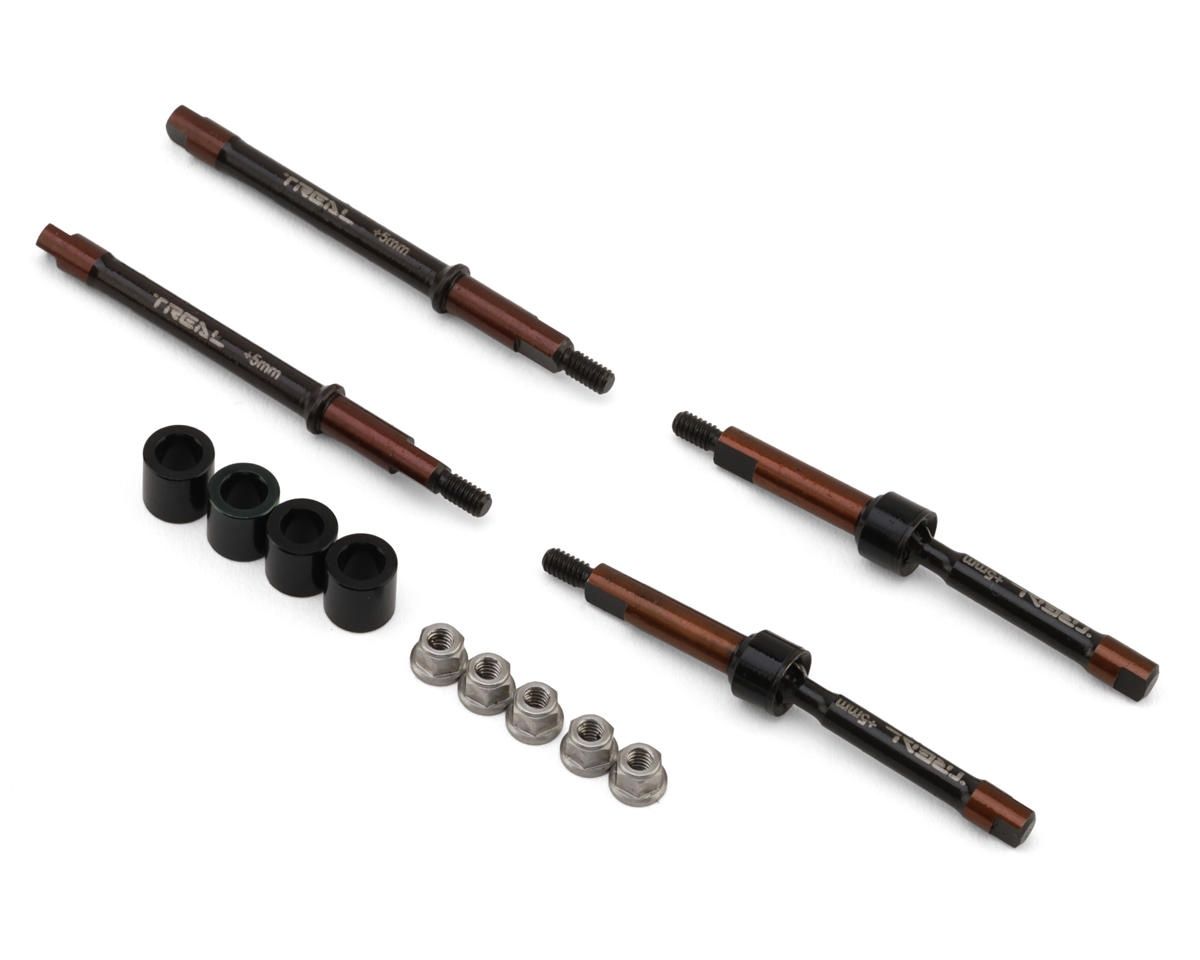 Treal Hobby Axial SCX30 Extended Harden Steel CVD Axle Shafts Set (+5mm)