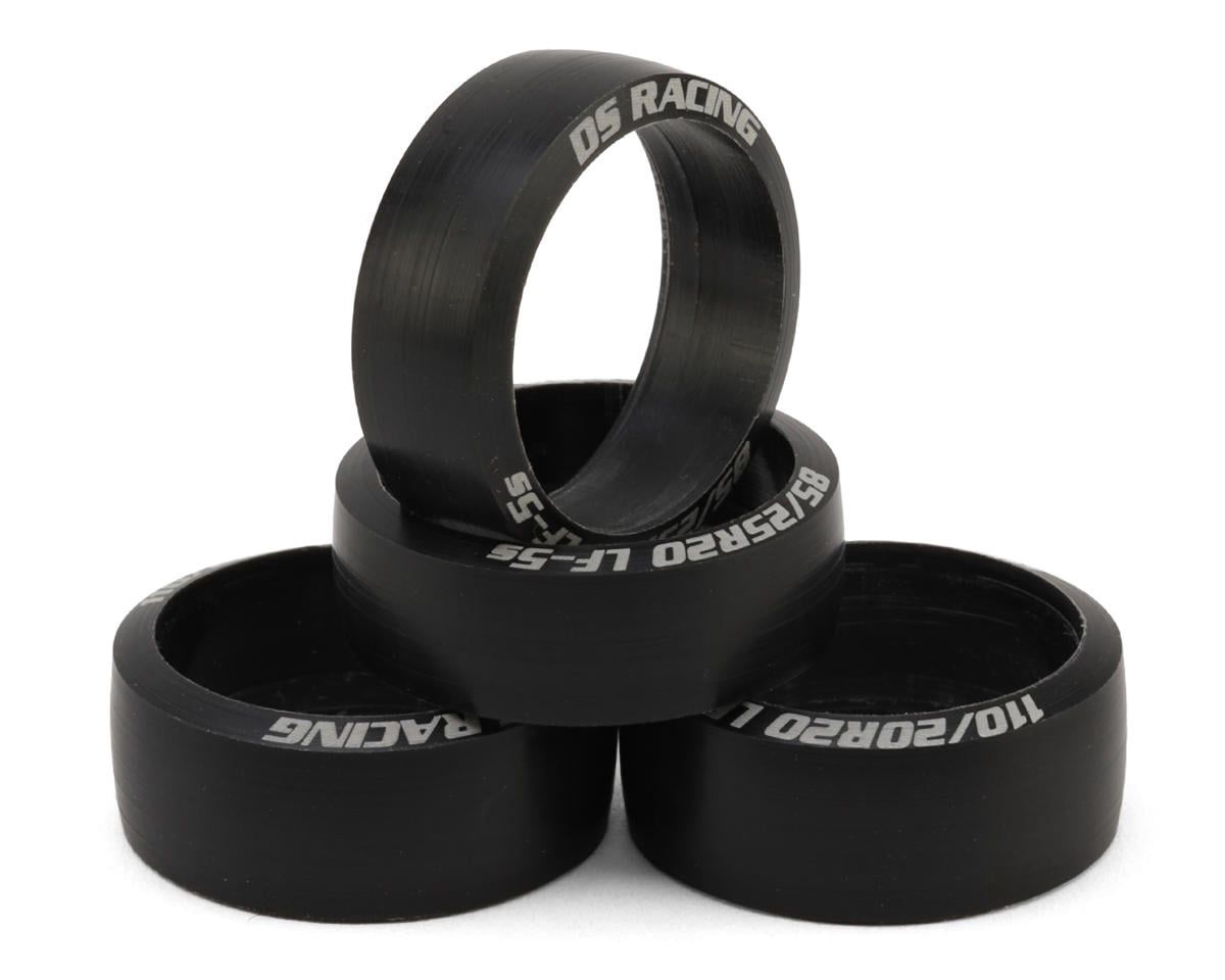 DS Racing Mini-Z Low Profile 8.5mm Front &amp; 11mm Rear Drift Tires (4) (20mm)