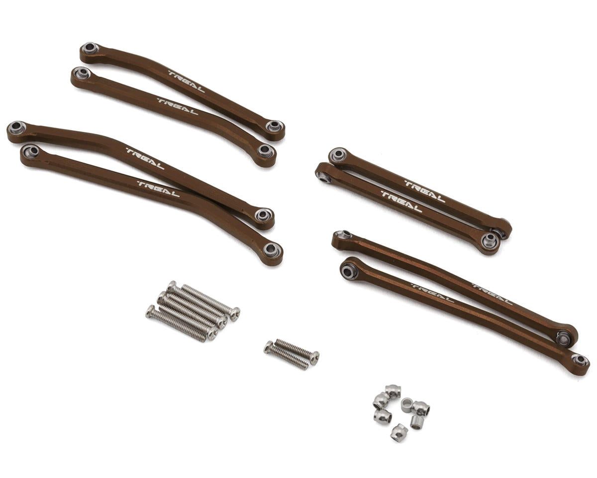 Treal Hobby Axial SCX30 Aluminum High Clearance Suspension Links Set (Bronze), Variant: TLHTSCX30-63