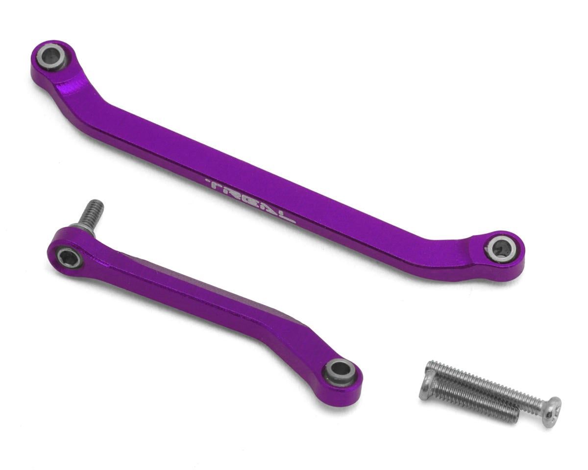 Treal Hobby Axial SCX30 7075 Aluminum Steering Links Set (Purple), Variant: TLHTSCX30-47