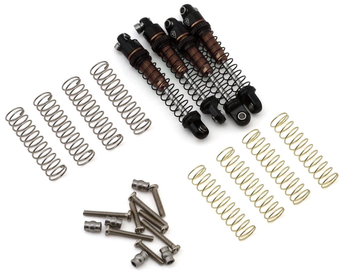 Treal Hobby Axial SCX30 29mm Aluminum Extended Threaded Shocks (Bronze) (4), Variant: TLHTSCX30-86