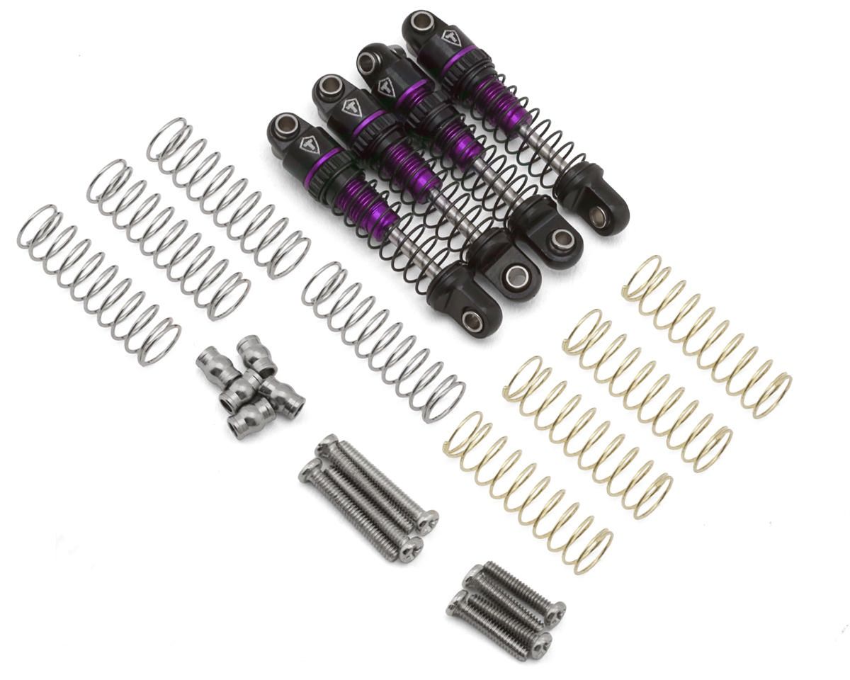 Treal Hobby Axial SCX30 23mm Aluminum Threaded Shocks (Purple) (4), Variant: TLHTSCX30-66