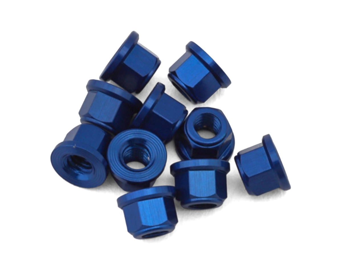 Treal Hobby Axial SCX30 Aluminum 2mm Wheel Nuts (Blue) (10), Variant: TLHTSCX30-70