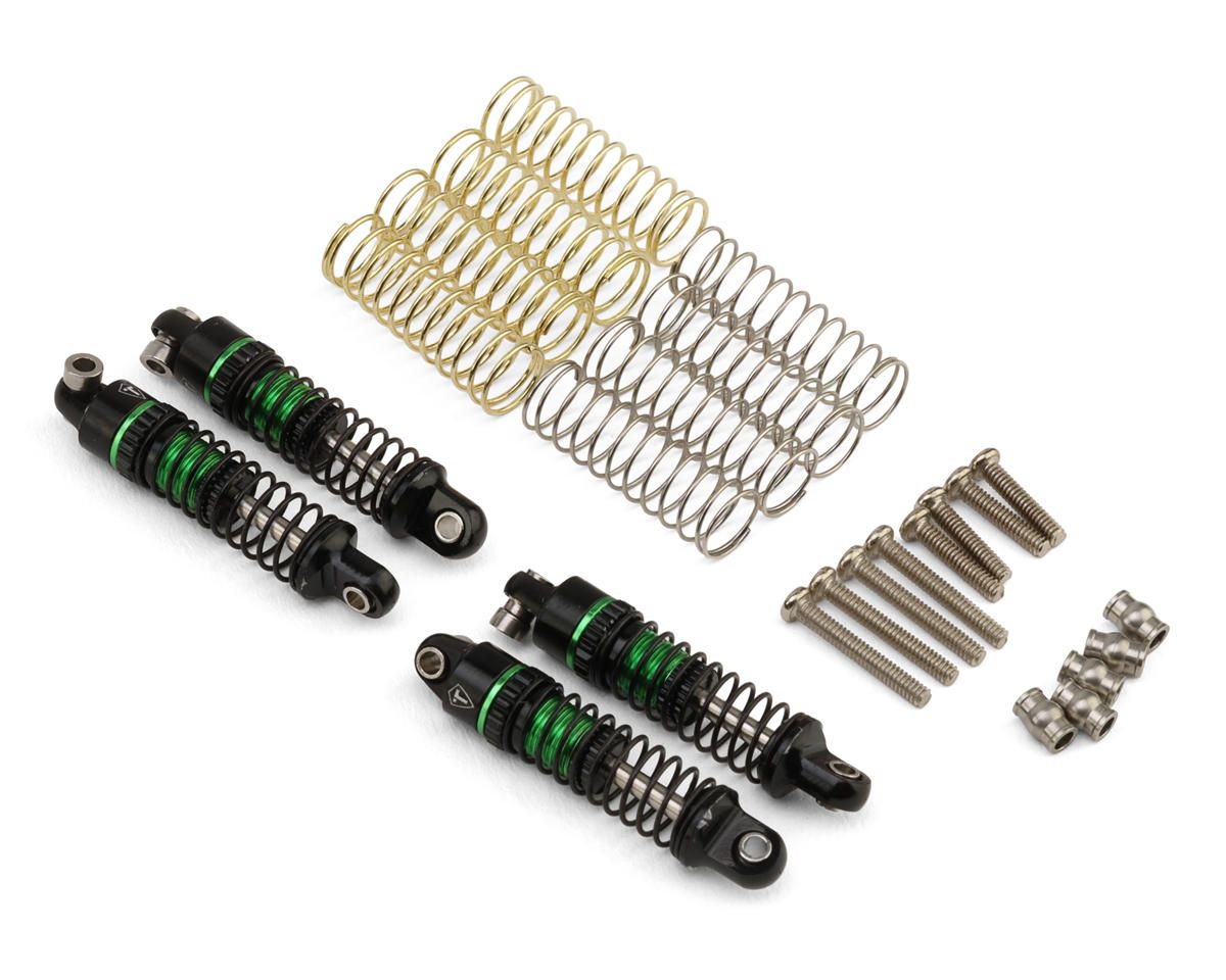 Treal Hobby Axial SCX30 23mm Aluminum Threaded Oil-fillable Shocks (Green), Variant: TLHTSCX30-108