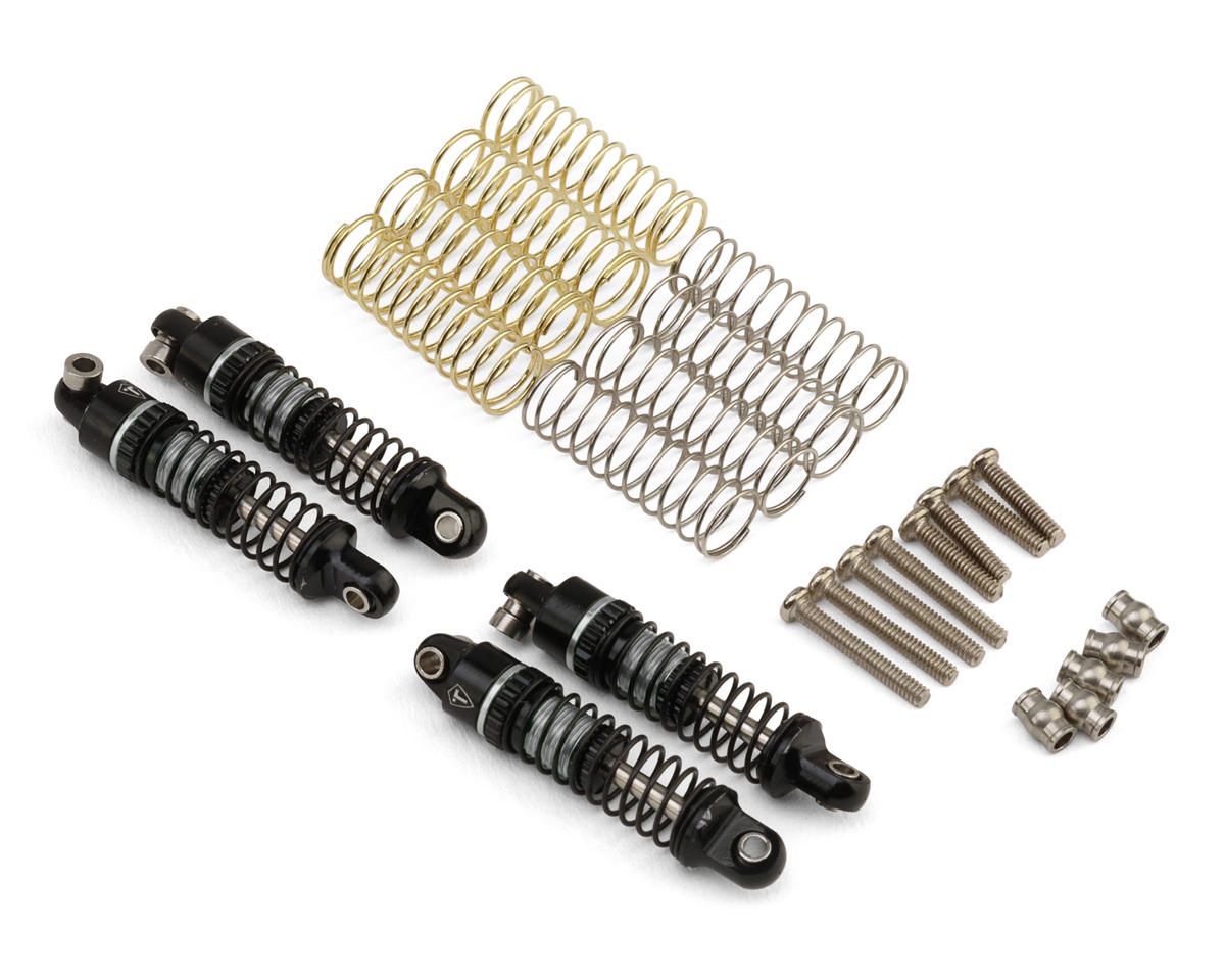 Treal Hobby Axial SCX30 23mm Aluminum Threaded Oil-fillable Shocks (Silver), Variant: TLHTSCX30-110