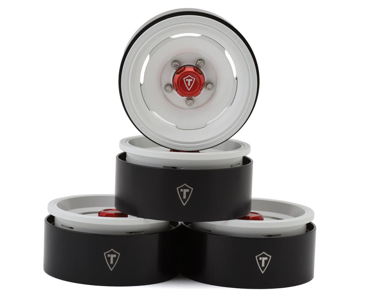 Treal Hobby 1.9" Aluminum Classic Vintage Wagon Crawler Beadlock Wheels, Variant: TLHTWHEEL-190
