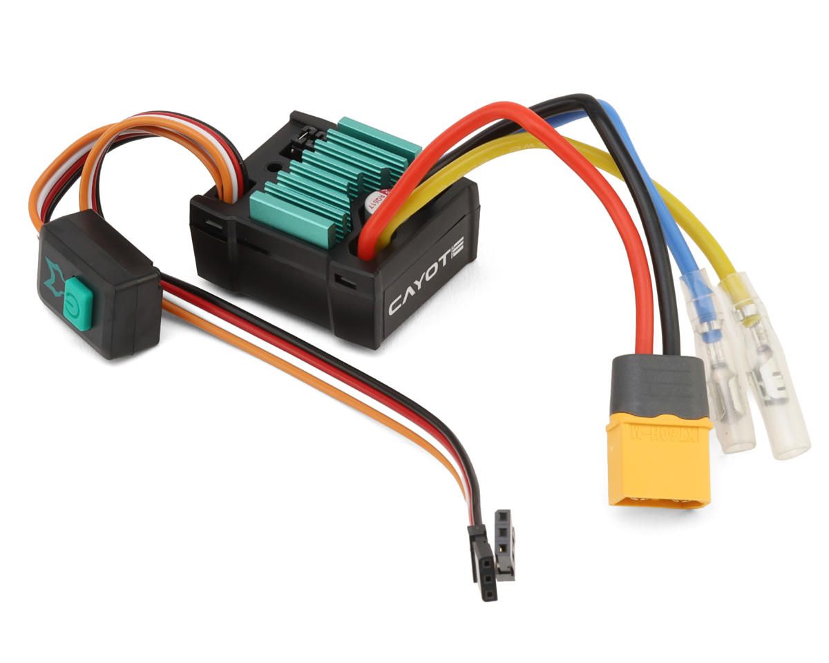 Cayote Tyrote Rumble 60 1/10 Scale Waterproof Brushed ESC (2-3S), Variant: CYEA21002