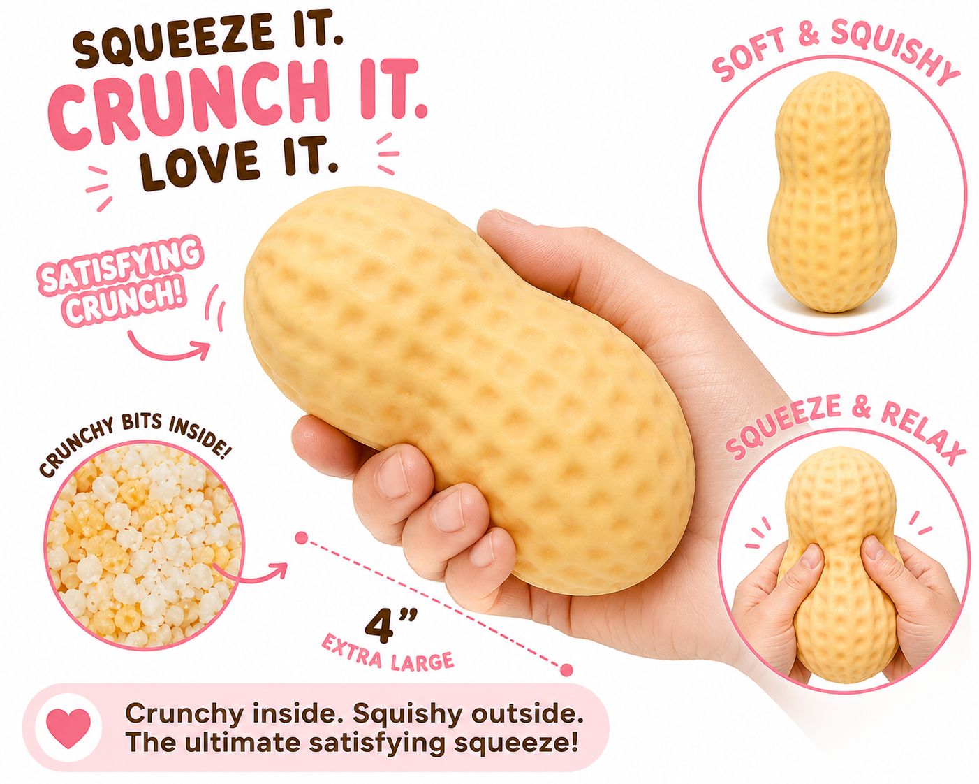 Modek Sports Peanut Crunch Squishy Toy MSS15
