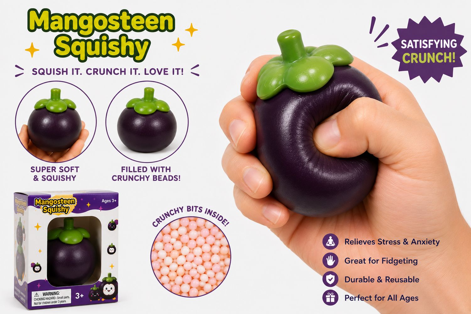 Modek Sports Crunchy Mangosteen Squishy MSS20