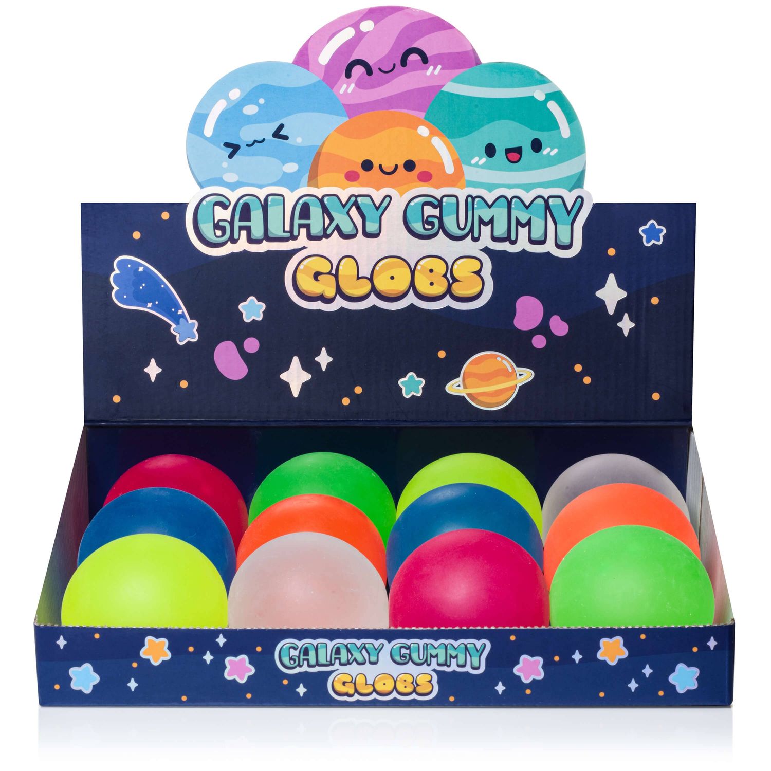 Kawaii Slime Company Galaxy Gummy Globs Sensory Toy PDQ - Neon, Variant: KAWGALGUMGLO_8892