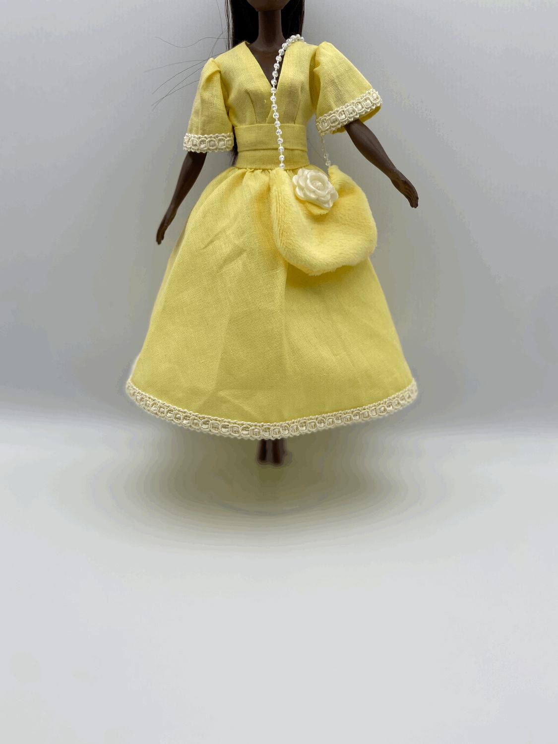 Fashion Doll Yellow Blouse and Skirt with Purse