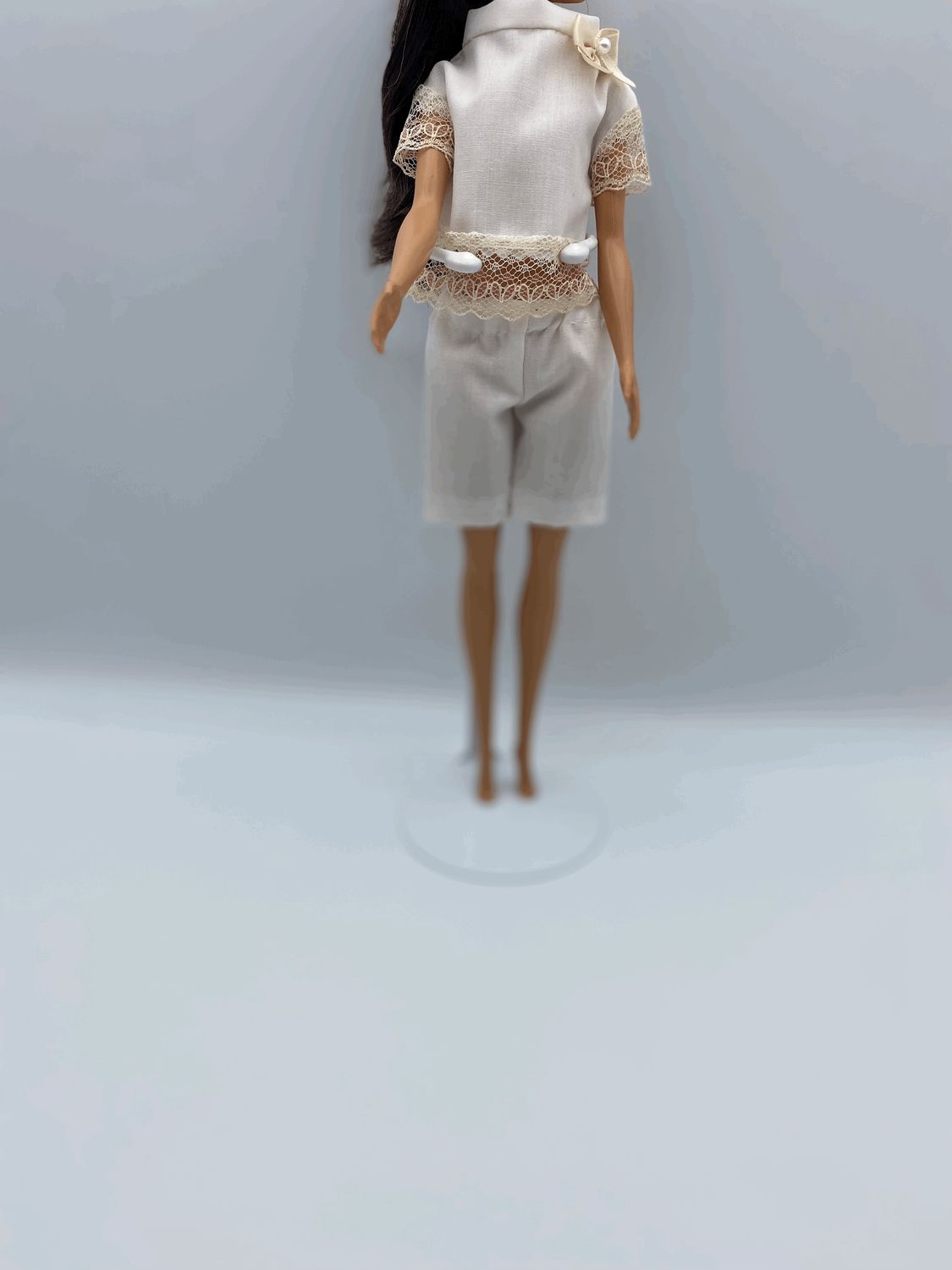 Fashion Doll Beige Blouse and Shorts