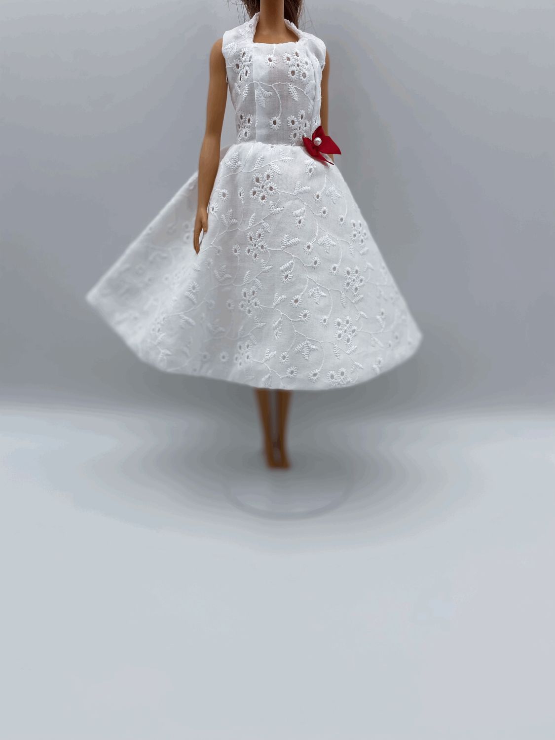 Fashion Doll Short White Dress