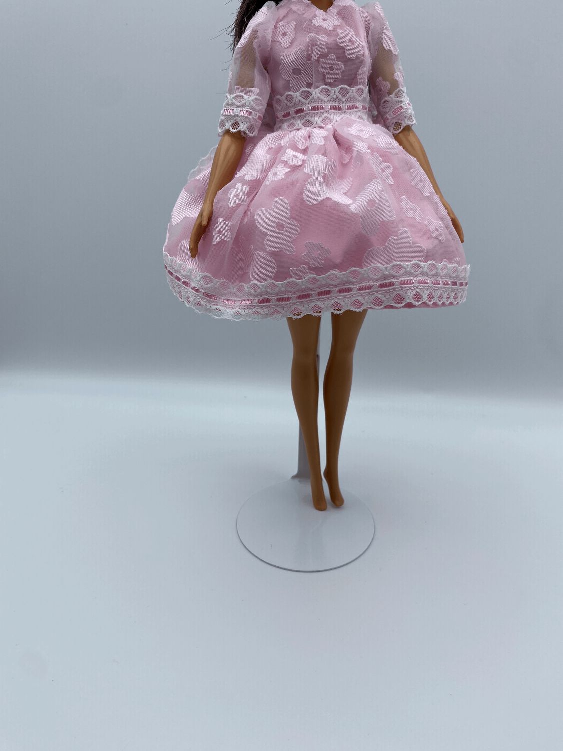 Fashion Doll Short Pink Lace Dress