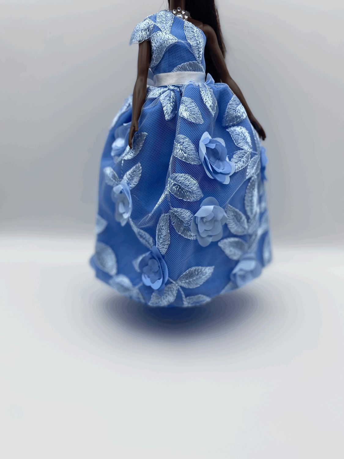 Fashion Doll Long Blue Dress