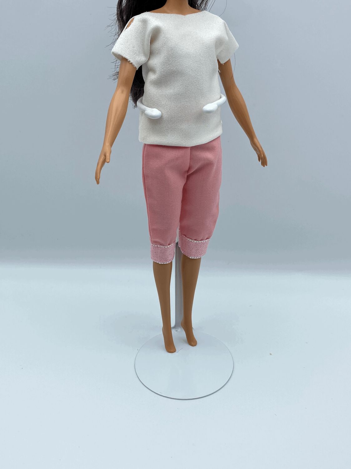 Fashion Doll Beige Blouse Peach Pants