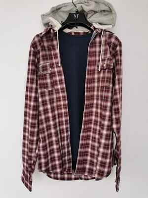 ​Checkered shirt with hood