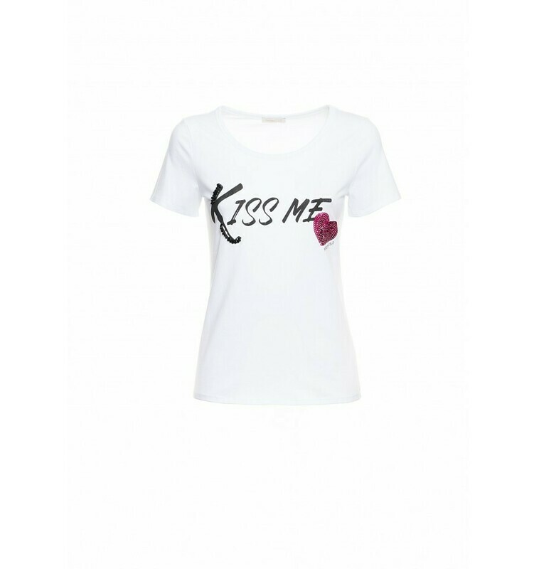 T-shirt stampa kiss me