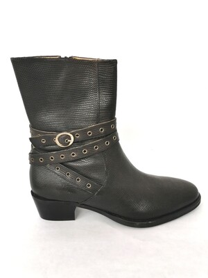 Leather ankle boots