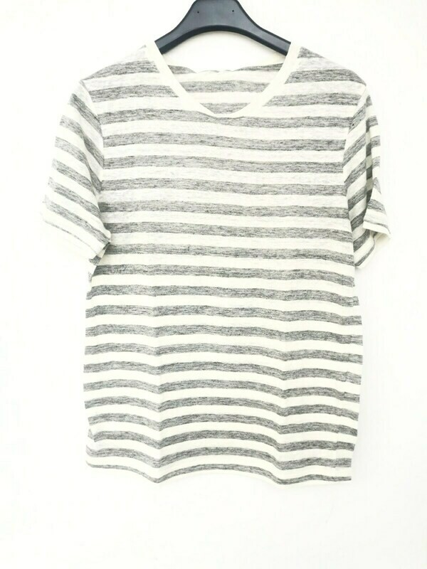 Striped linen T-shirt