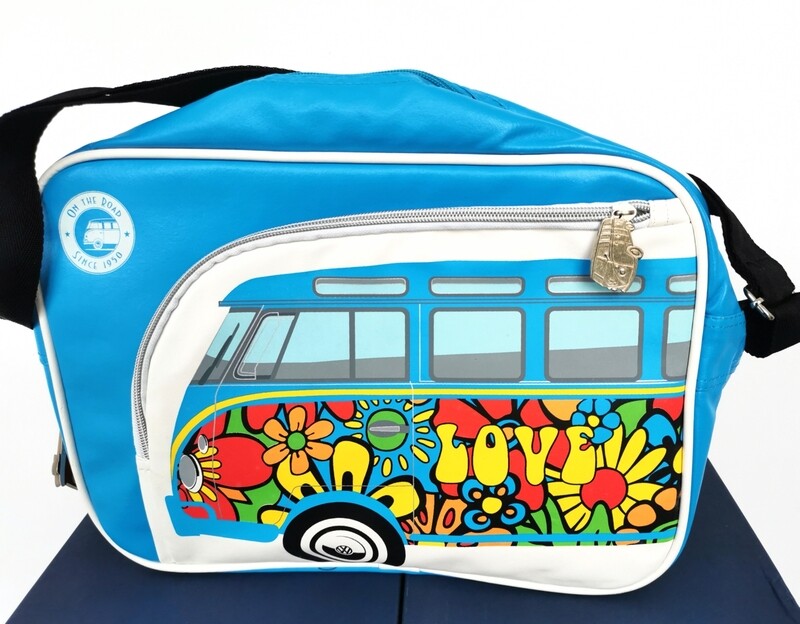 Hippie bus print shoulder bag