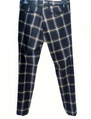 Slim fit tartan chino pants