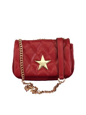 Mini quilted faux leather bag