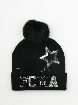 ​Regular knitted hat with paillettes