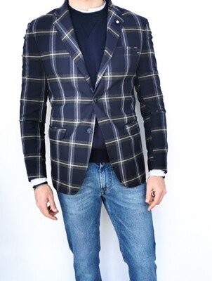 Slim fit tartan print jacket