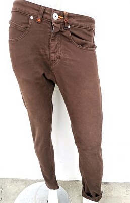 Regular color denim pants