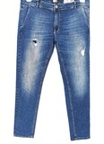 Jeans super slim chino con rotture