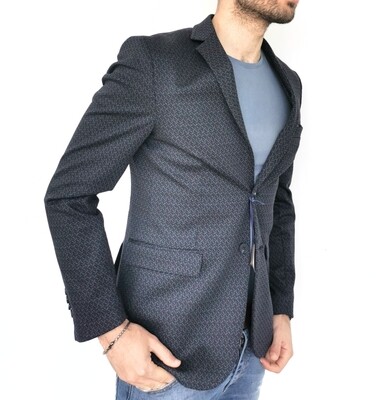 Stretch jacket in micro-pattern
