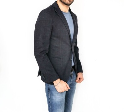 Wool blend stretch fabric jacket