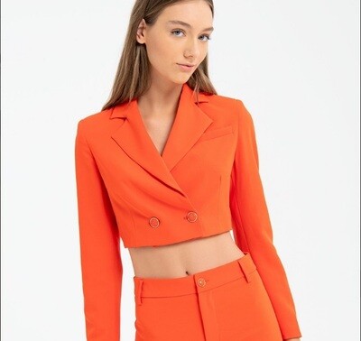 ​Double-breasted short jacket