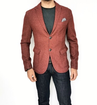 Slim fit tweed jacket