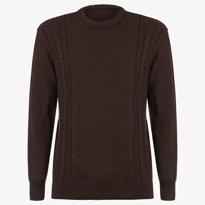 ​Wool blend sweater with braids